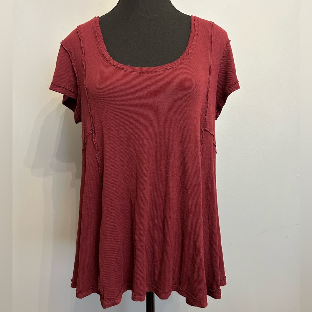 BORDEAUX Burgundy T-Shirt, size M